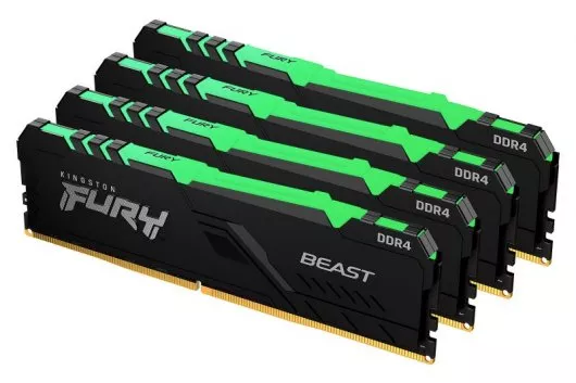 Kingston FURY Beast RGB DDR4 3200 MHz 64GB 4x16GB CL16