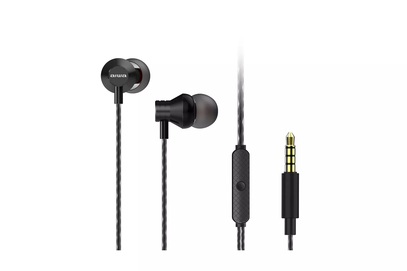 Aiwa ESTM-50 Auriculares con Micrófono Negros