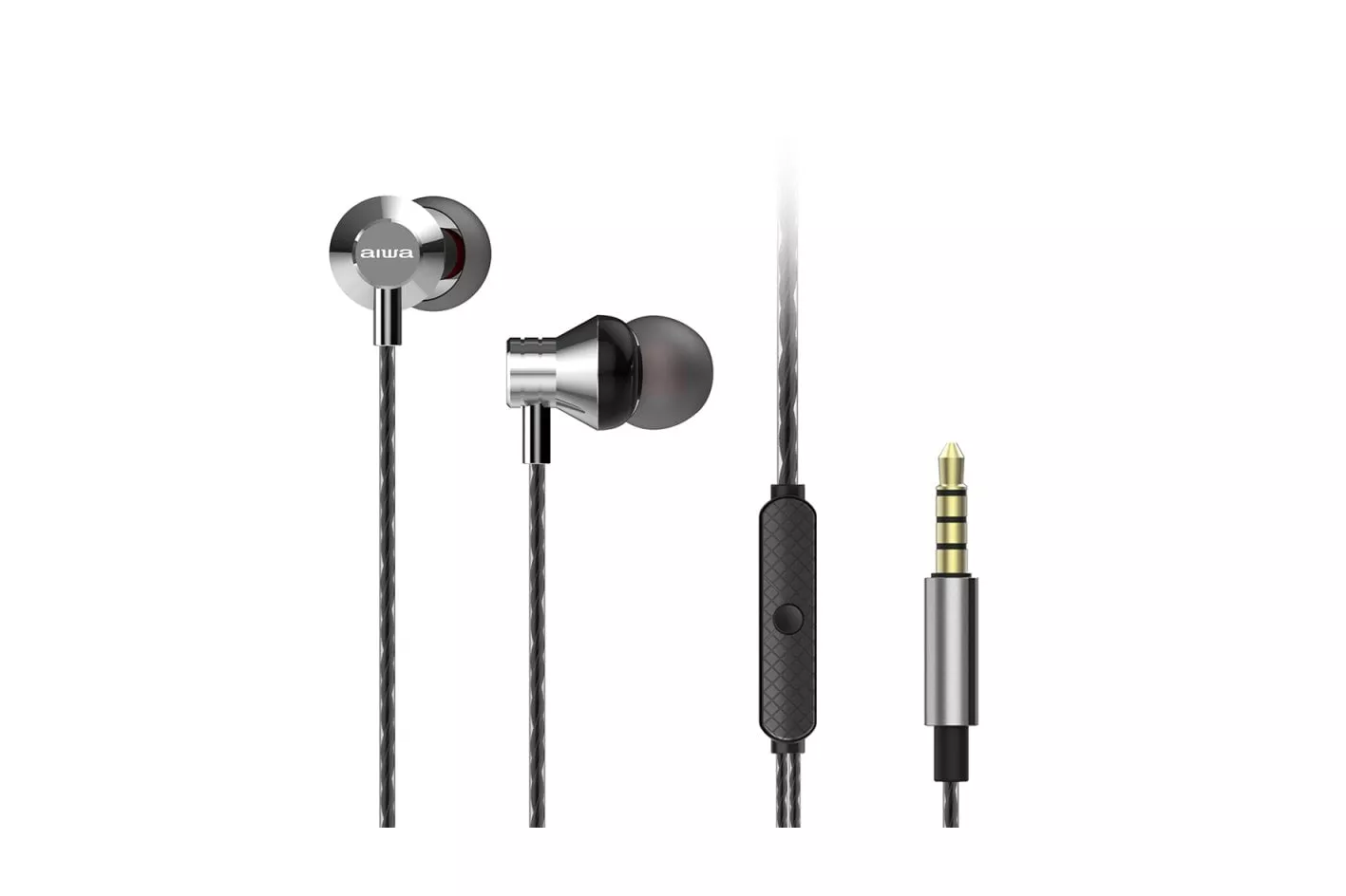 Aiwa ESTM-50 Auriculares con Micrófono Plateados