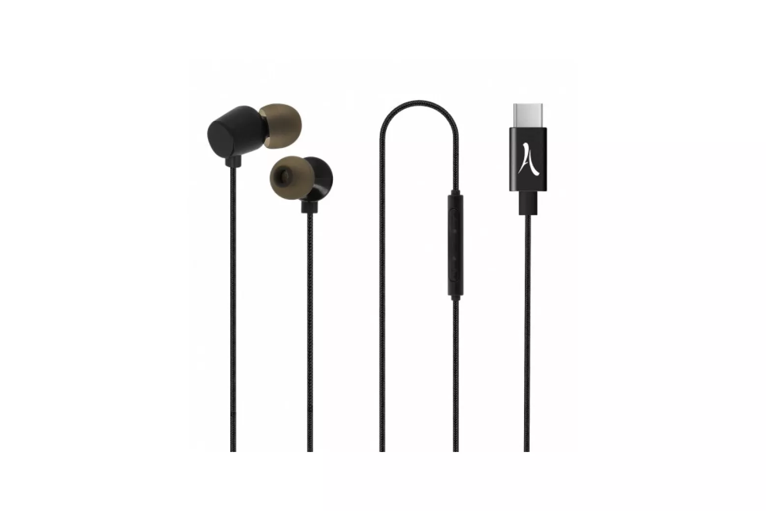 Akashi Kit Pieton St Auriculares USB-C Negro