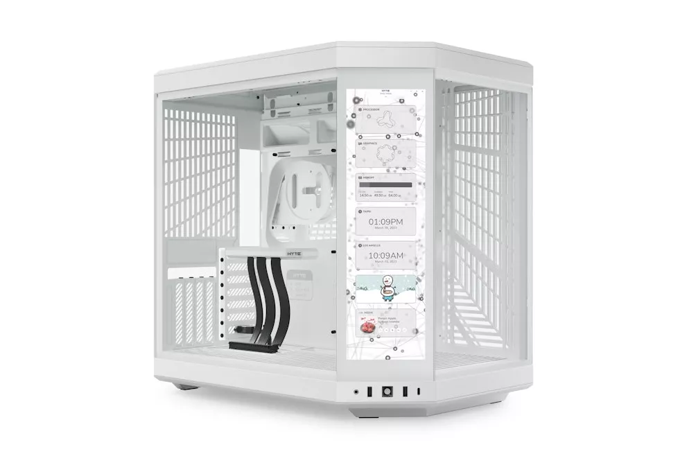 Caja ATX Hyte Y70 Touch Vidrio Templado Blanco