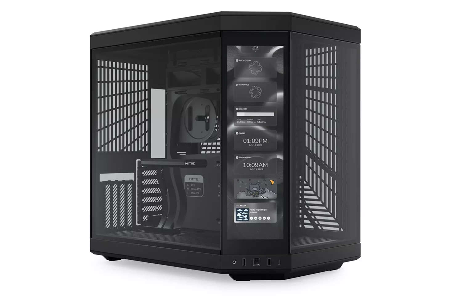 Caja ATX Hyte Y70 Touch Vidrio Templado Negro