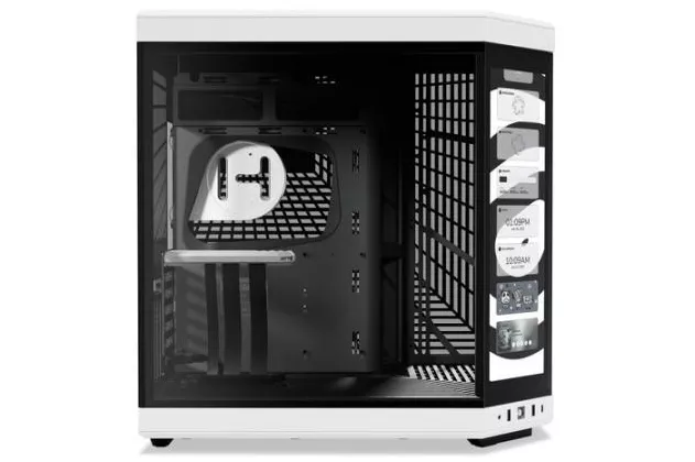 Caja ATX Hyte Y70 Touch Vidrio Templado Negro/Blanco
