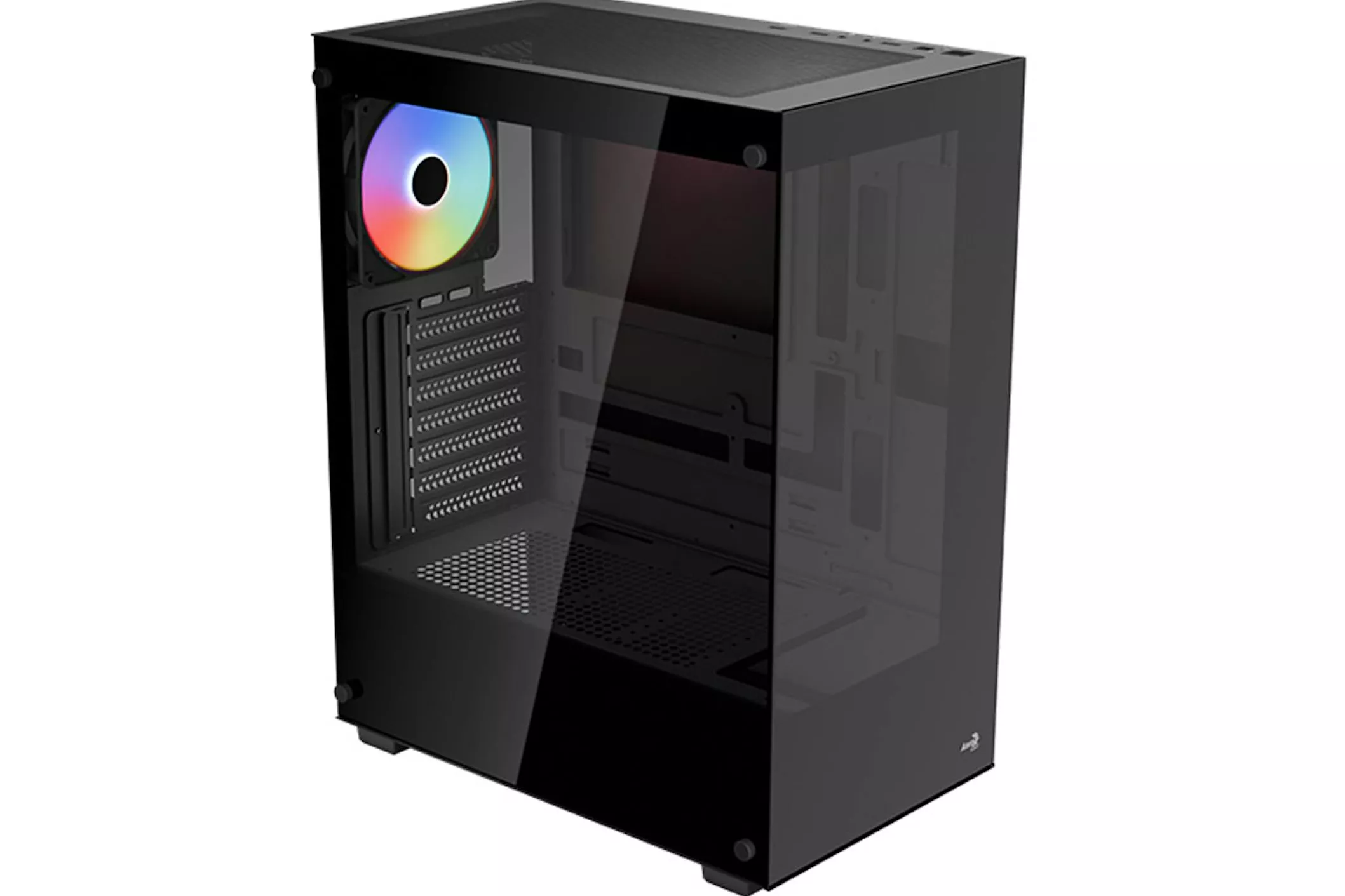 Caja ATX Aerocool Pivot Vidrio Templado Negro