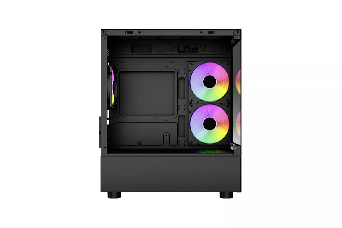 Caja Micro-ATX Aerocool Viewport Mini Vidrio Templado Negro