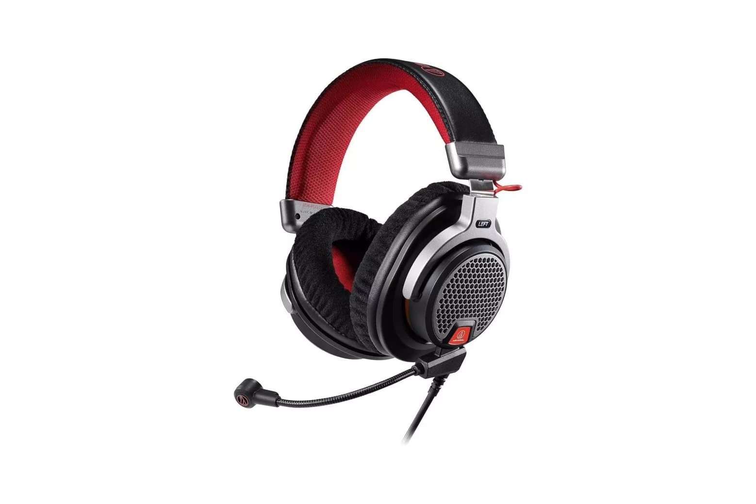 Audio-Technica ATH-PDG1A Auriculares Gaming con Micrófono Premium Negro/Rojo