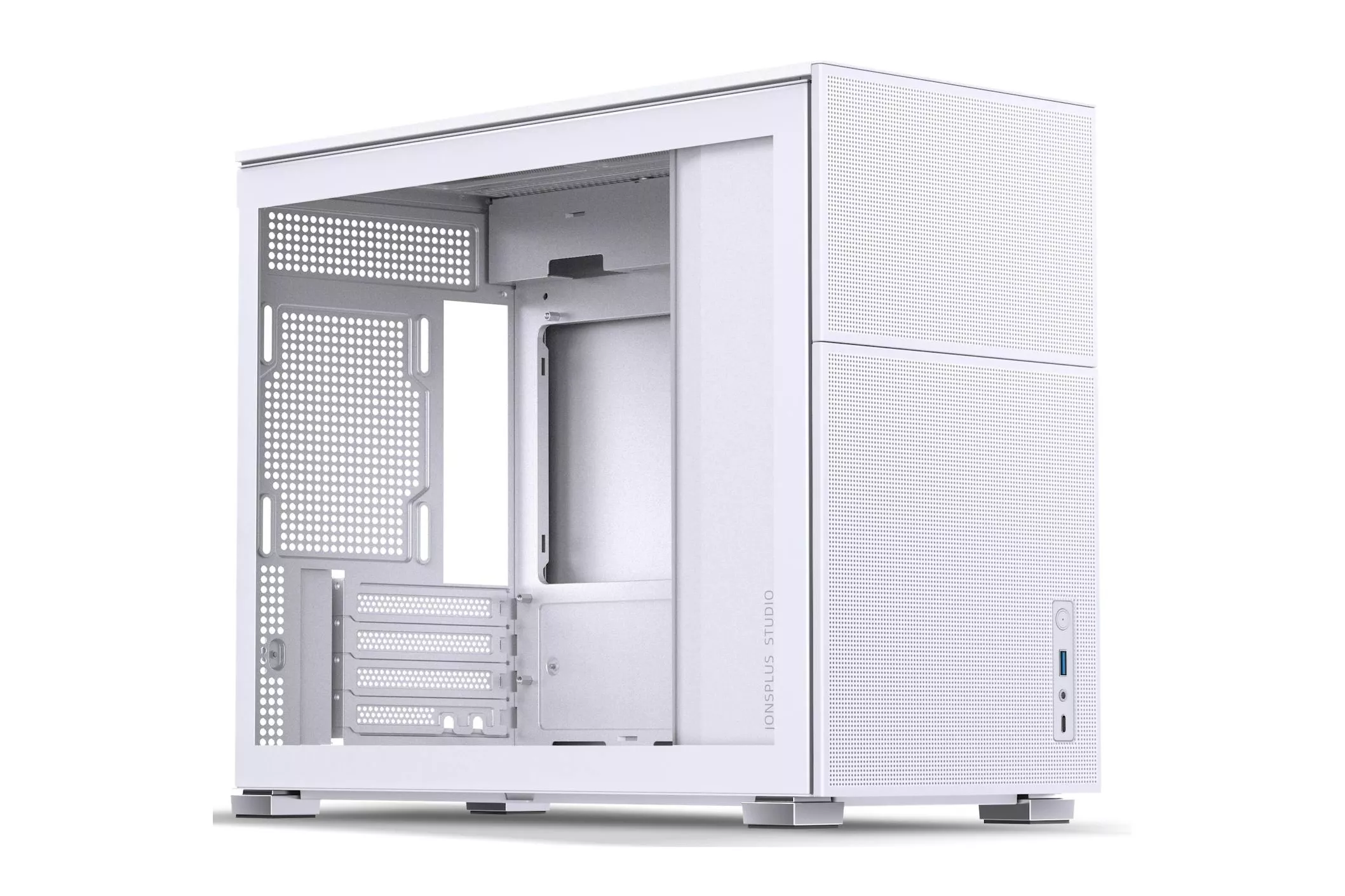 Caja Micro-ATX Jonsbo D31 MESH Vidrio Templado Blanco