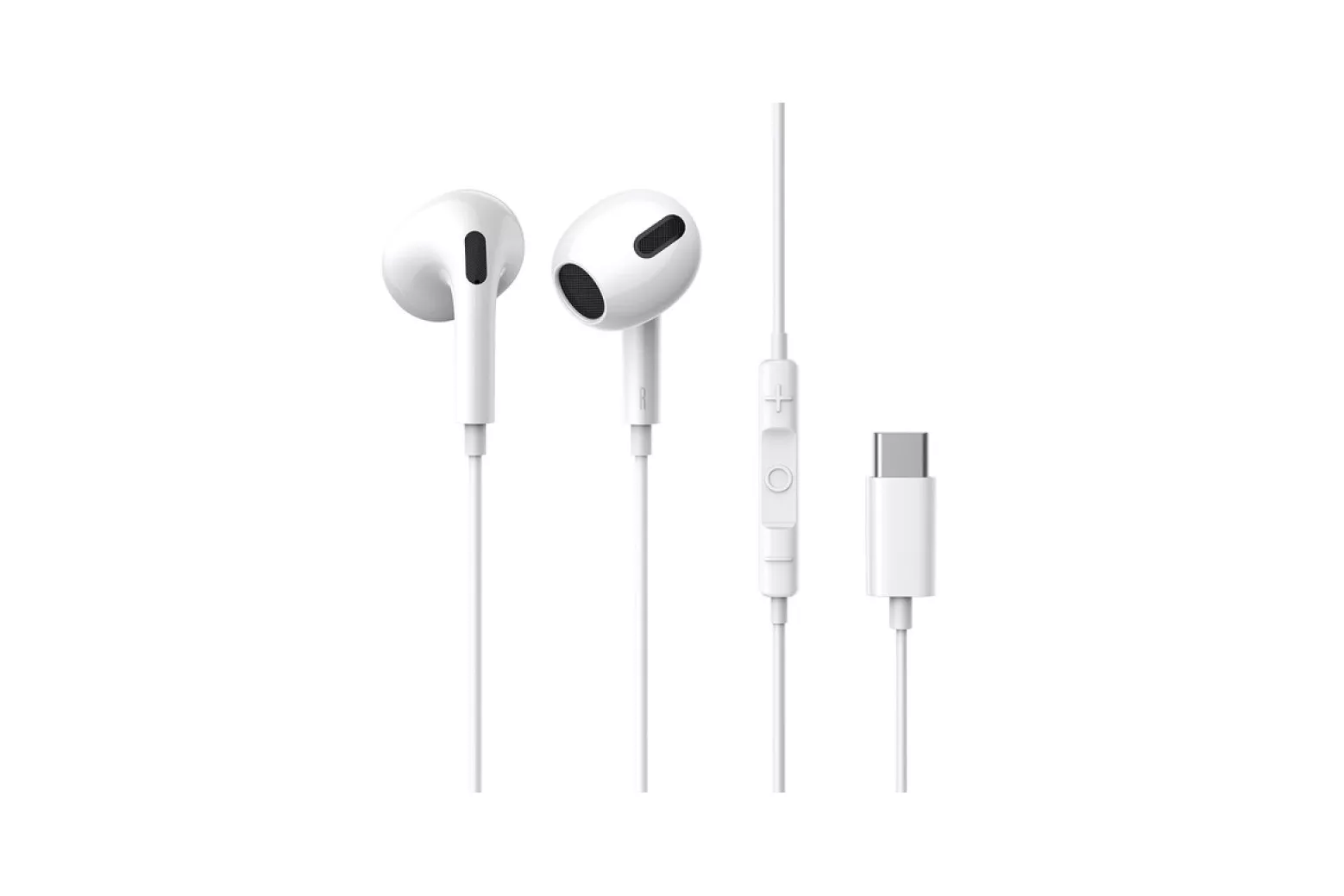 Baseus Encok C17 Auriculares Intrauditivos con Cable USB Tipo C Blancos