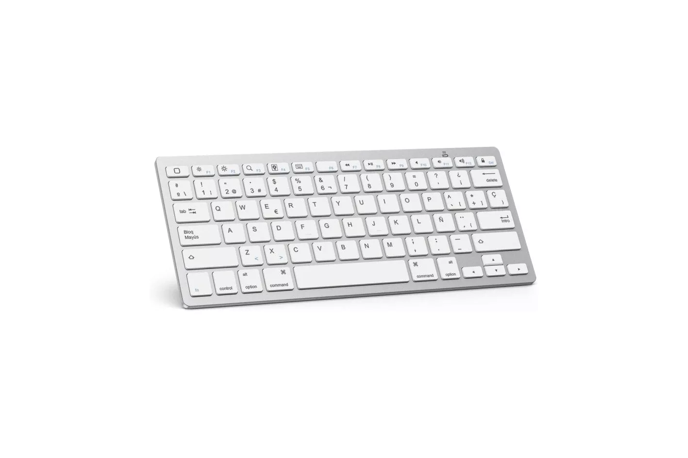 Celly Swkeybbtsvesp Teclado Bluetooth Español Querty Plateado