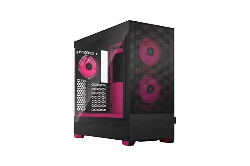 Torre ATX Fractal Design Pop Air RGB Magenta Core TG Clear Tint