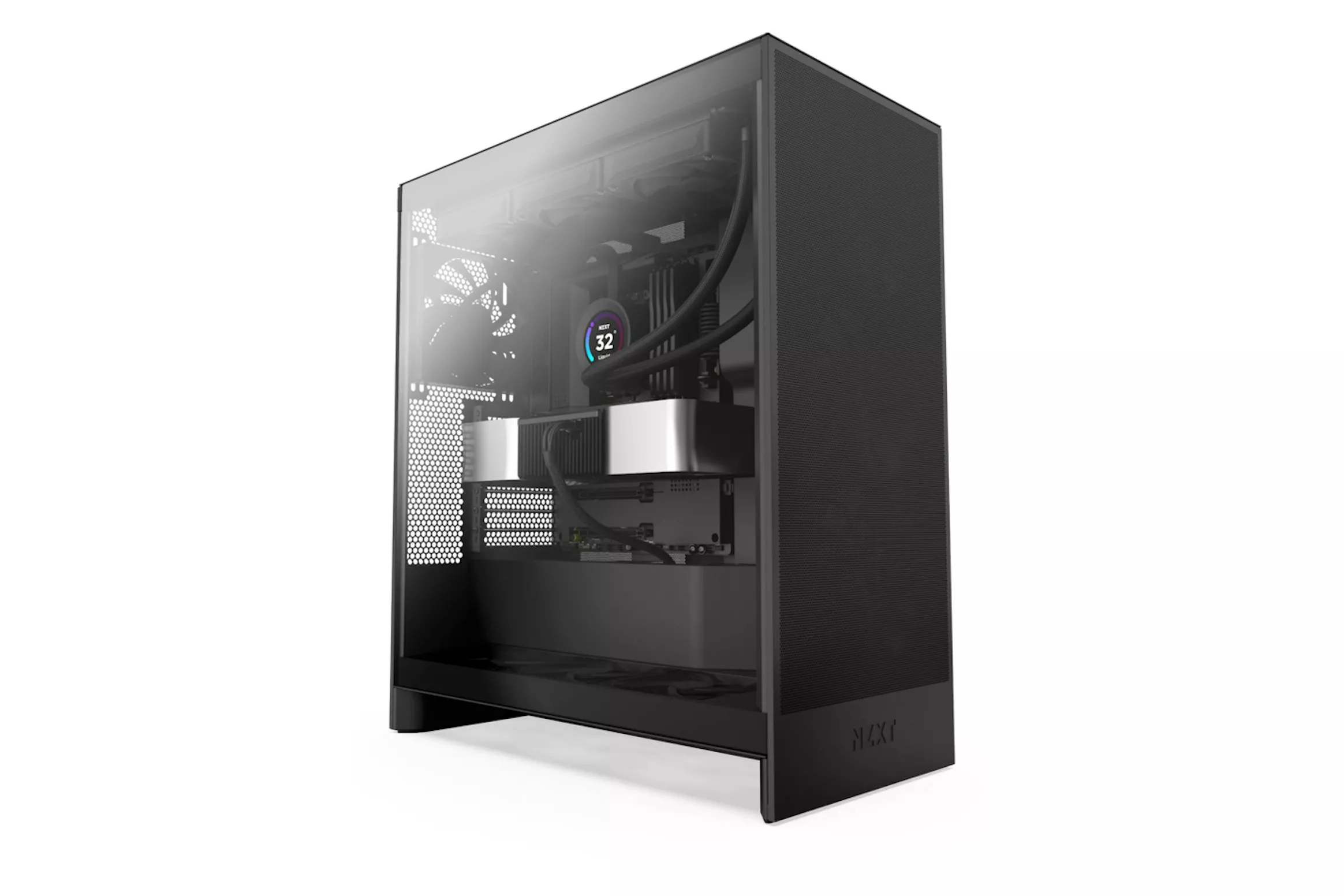 Torre ATX NZXT H7 Flow (2024) All Bllack Vidro Temperado