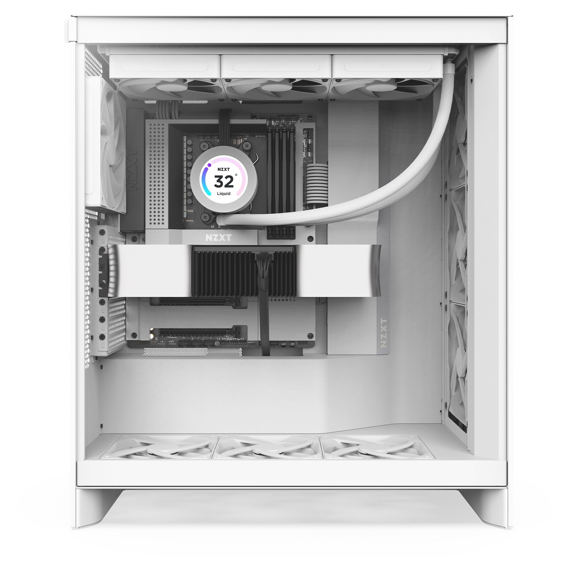 K*n様 NZXT H7 FLOW ホワイト ATXケース NZXT H7 Flow RGB (2024 