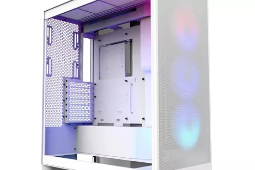 Torre ATX NZXT H7 Flow RGB (2024) All White Vidro Temperado