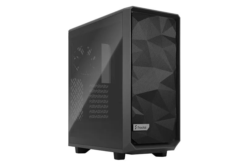 Torre ATX Fractal Design Meshify 2 Compact Gray Cristal Templado Light Tint