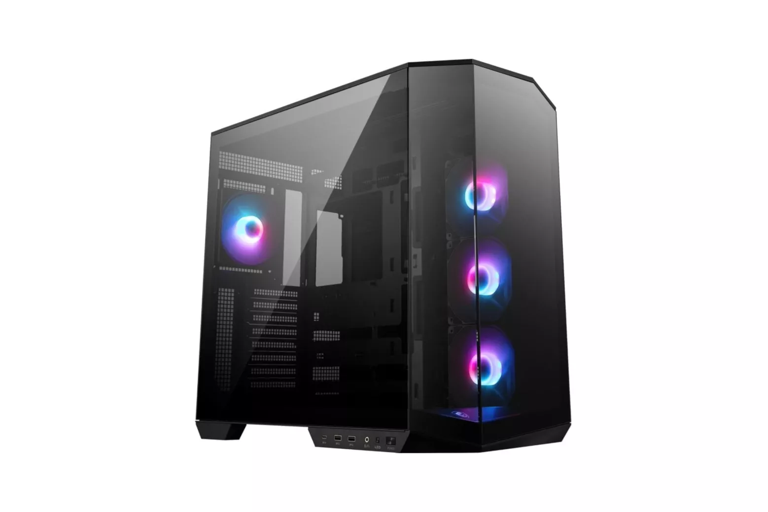 MSI MAG PANO M100R PZ ARGB Semi Torre Doble Cristal Templado USB-C Negra