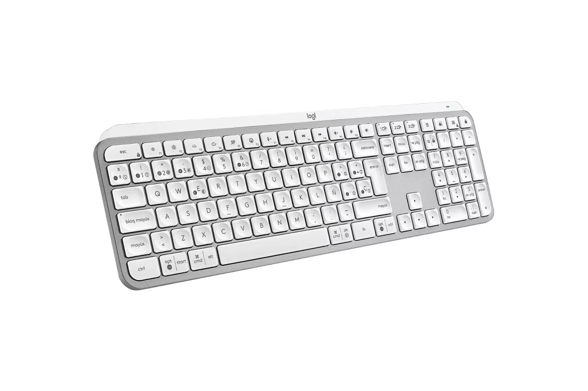 Logitech MX Keys S Teclado Inalámbrico Perfil Bajo Escritura Fluida Precisa Silenciosa Gris Claro