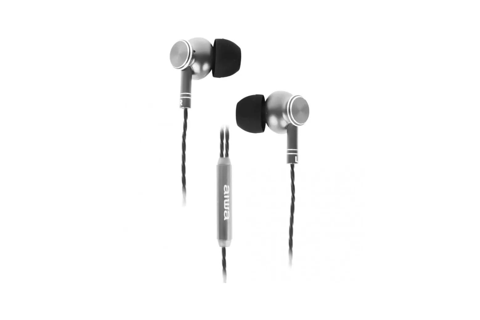 Aiwa ESTM-100 Auriculares con Micrófono Plateados