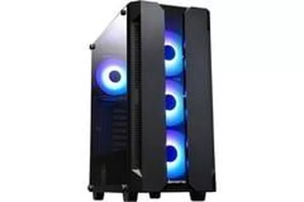 GS-01B-OP carcasa de ordenador Torre Negro, Cajas de torre