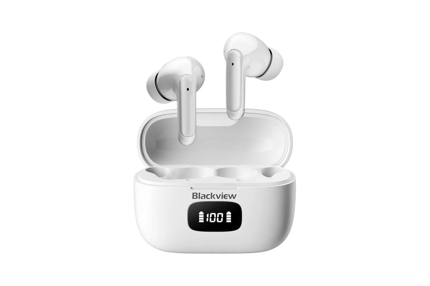 Blackview Airbuds 8 Auriculares Bluetooth con Cancelación Activa de Ruido Blancos