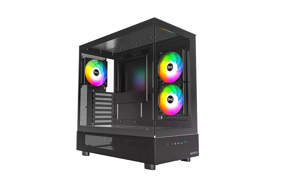 Montech XR | Caja Negra ATX Cristal Templado