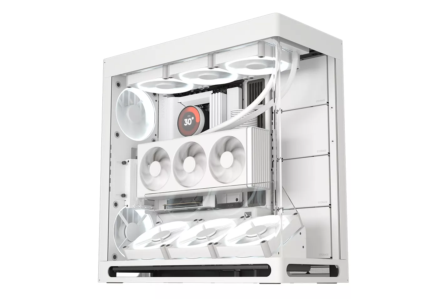 Caja ATX HAVN HS 420 VGPU Blanco