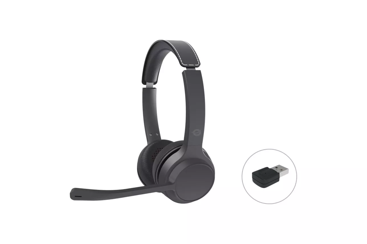 Conceptronic POLONA04BA Auriculares Inalámbricos con Adaptador USB Negros