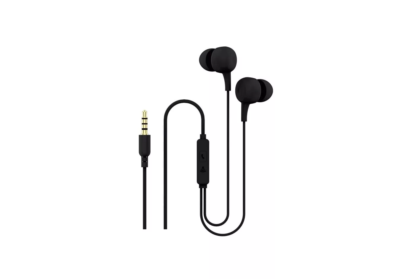 Contact Auriculares con Micrófono Ergonómicos Negros