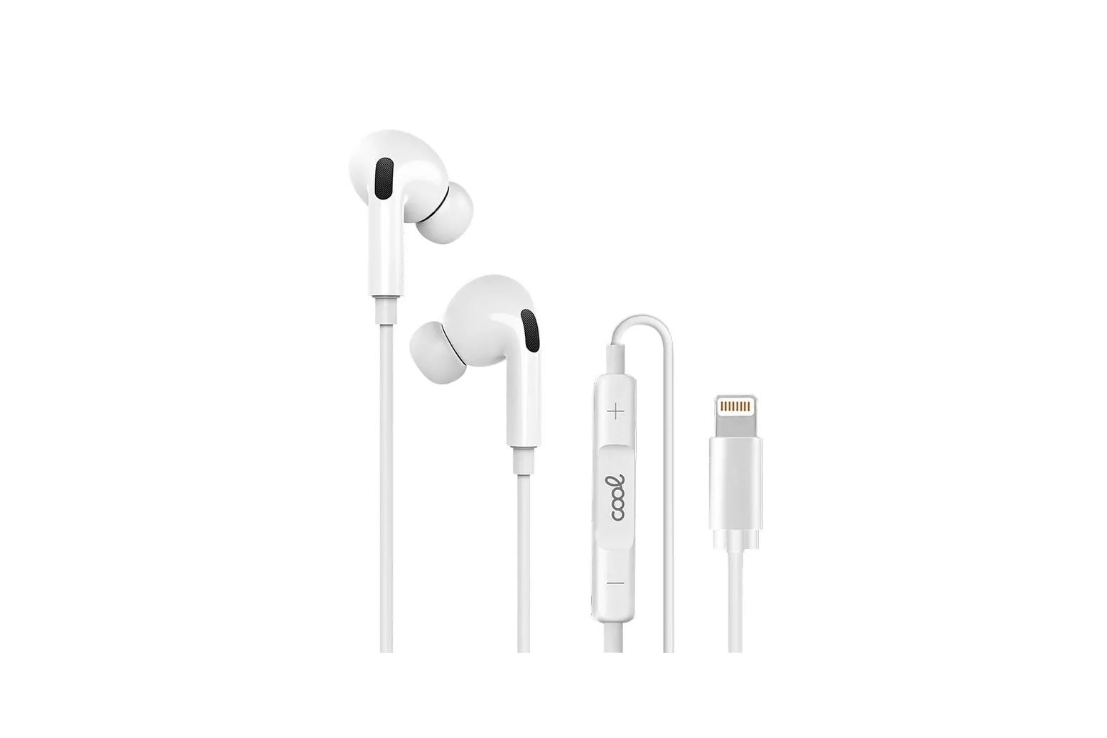 Cool Auriculares Stereo Con Micro para iPhone Blancos