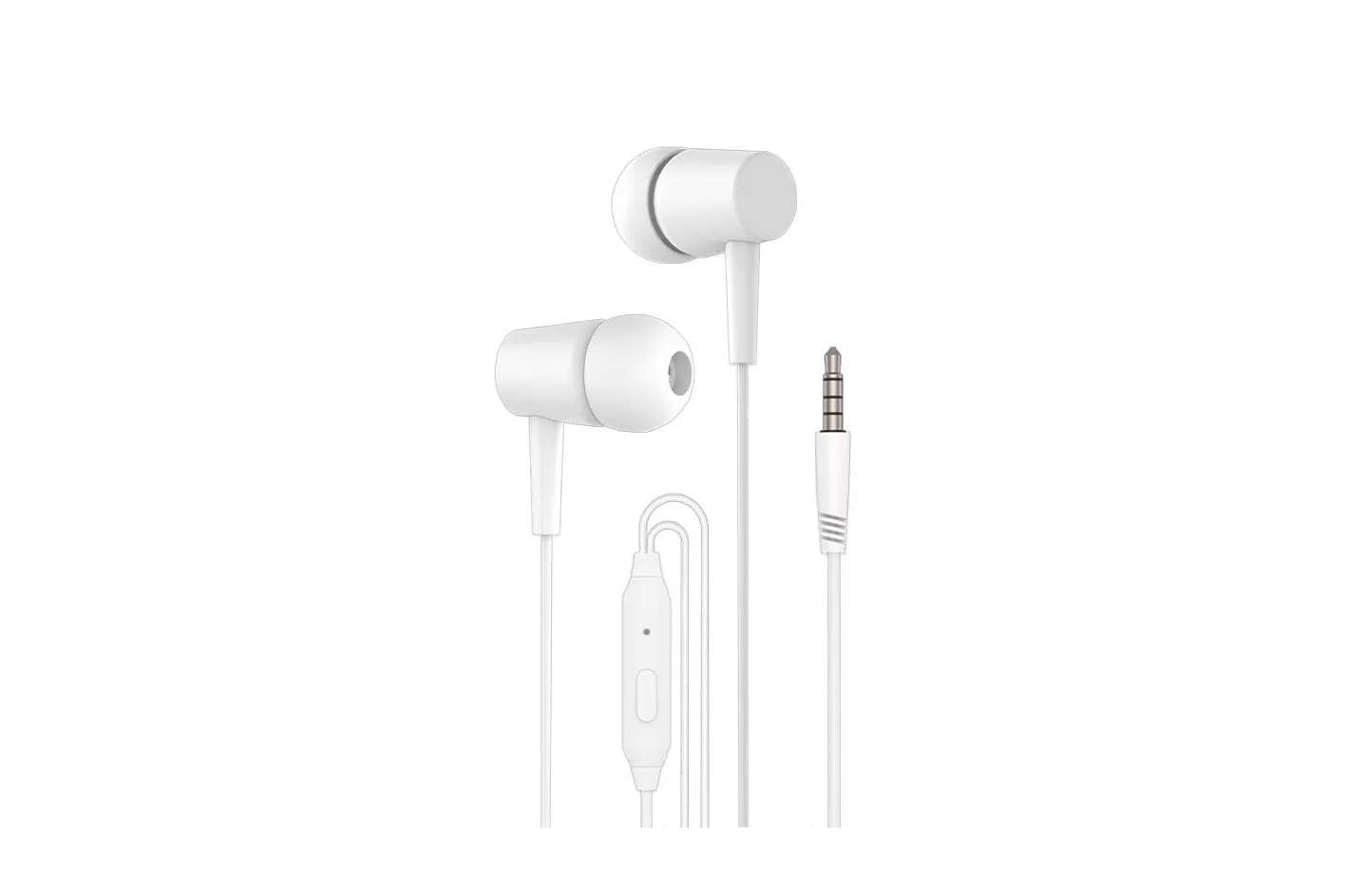 Cool Bear Stereo Auriculares 3,5 mm con Micrófono Blancos