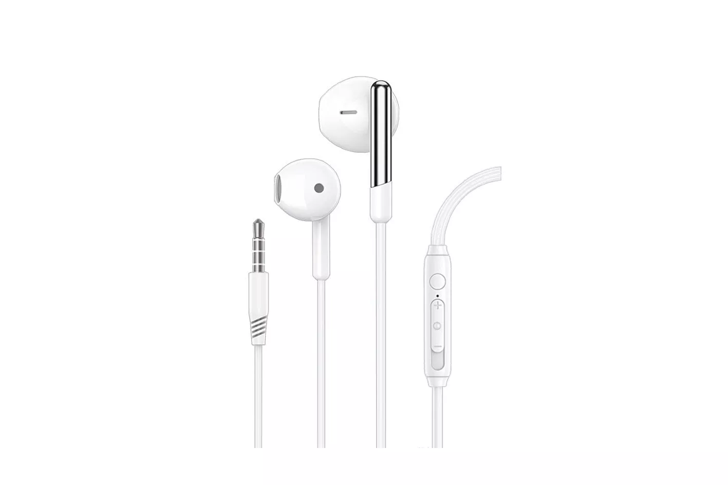 Cool Care Stereo Auriculares 3,5 mm con Micrófono Blancos