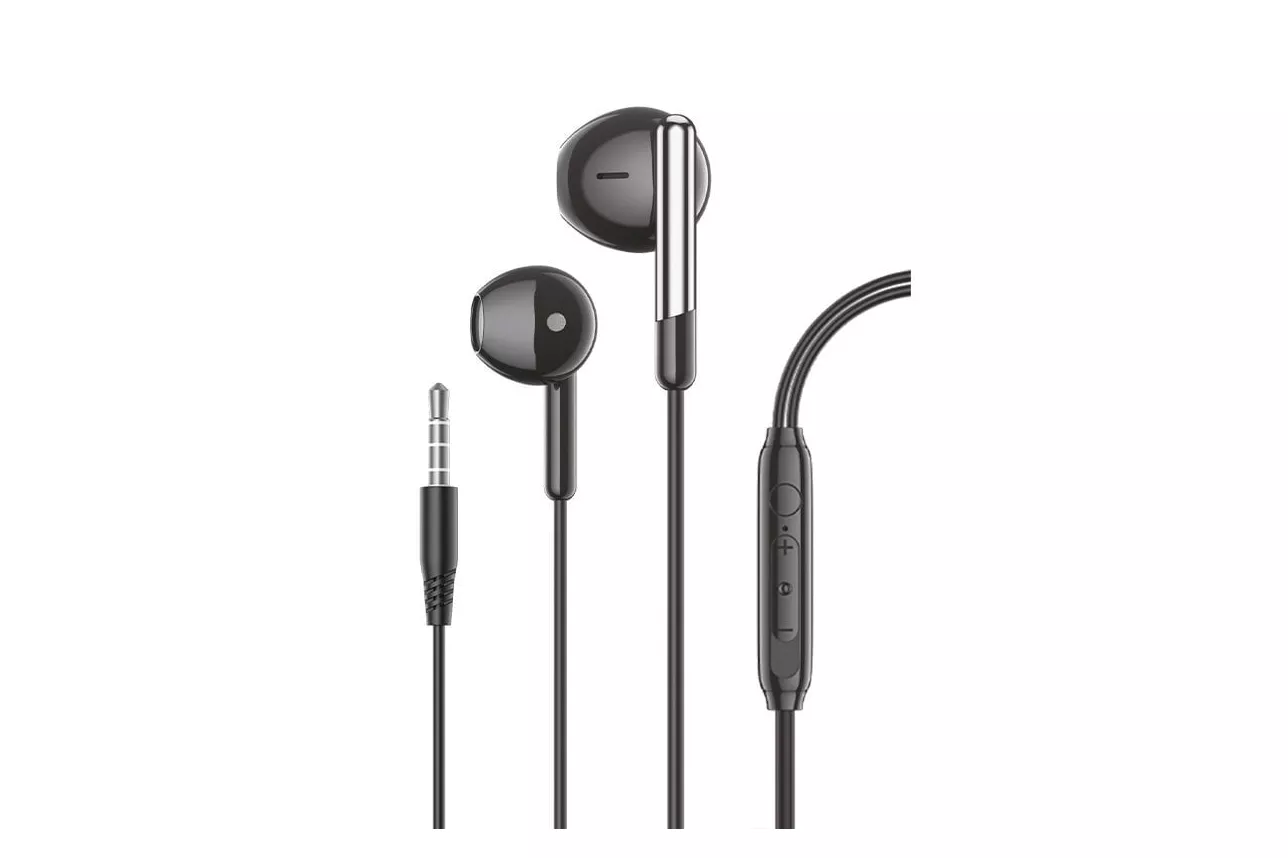 Cool Care Stereo Auriculares 3,5 mm con Micrófono Negros