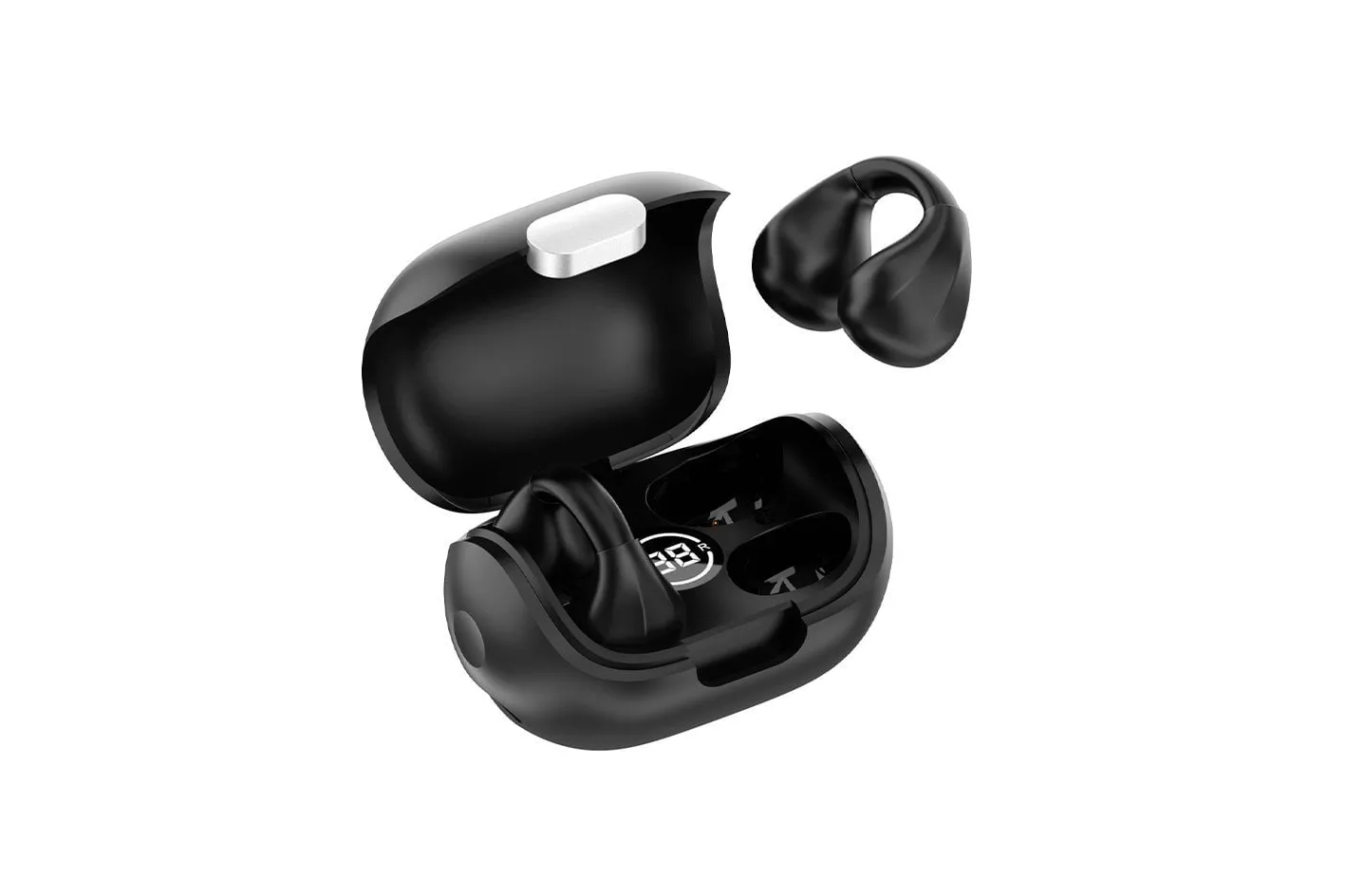 Cool Clip Auriculares Stereo Bluetooth Earbuds Negro
