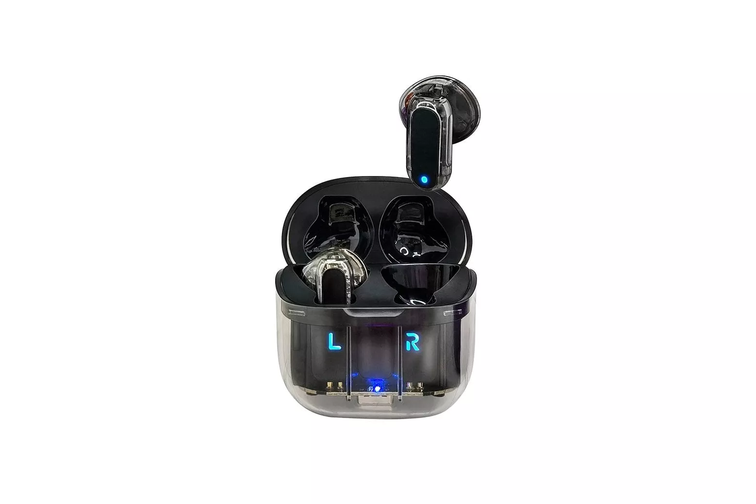 Cool Crystal Auriculares Stereo Bluetooth Earbuds Negros