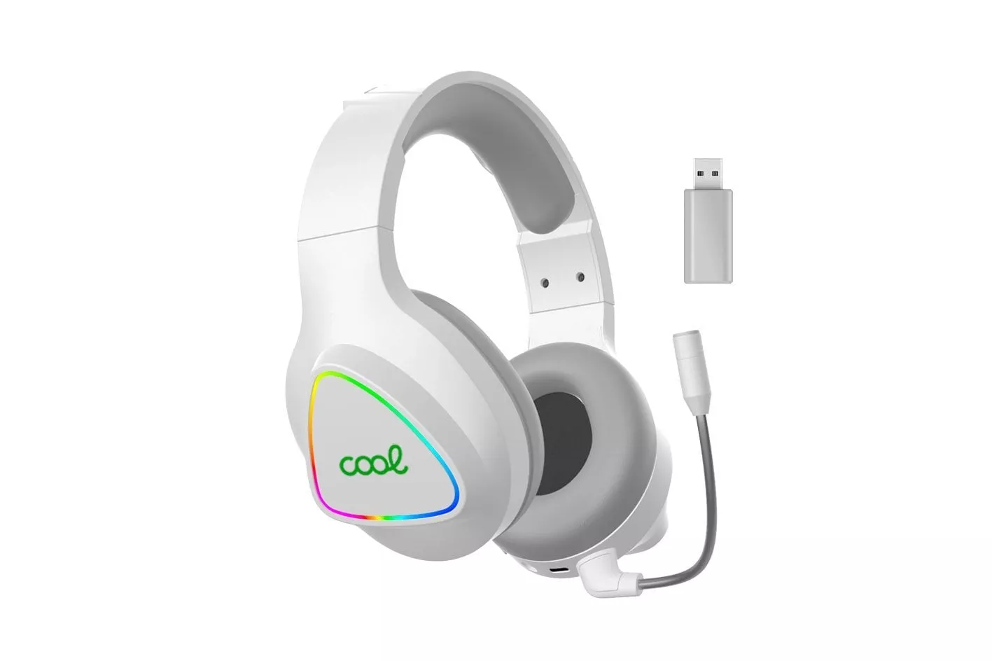 Cool Leopard Auriculares Inalámbricos Gaming 7.1 PC/PS4/PS5/Xbox Blancos