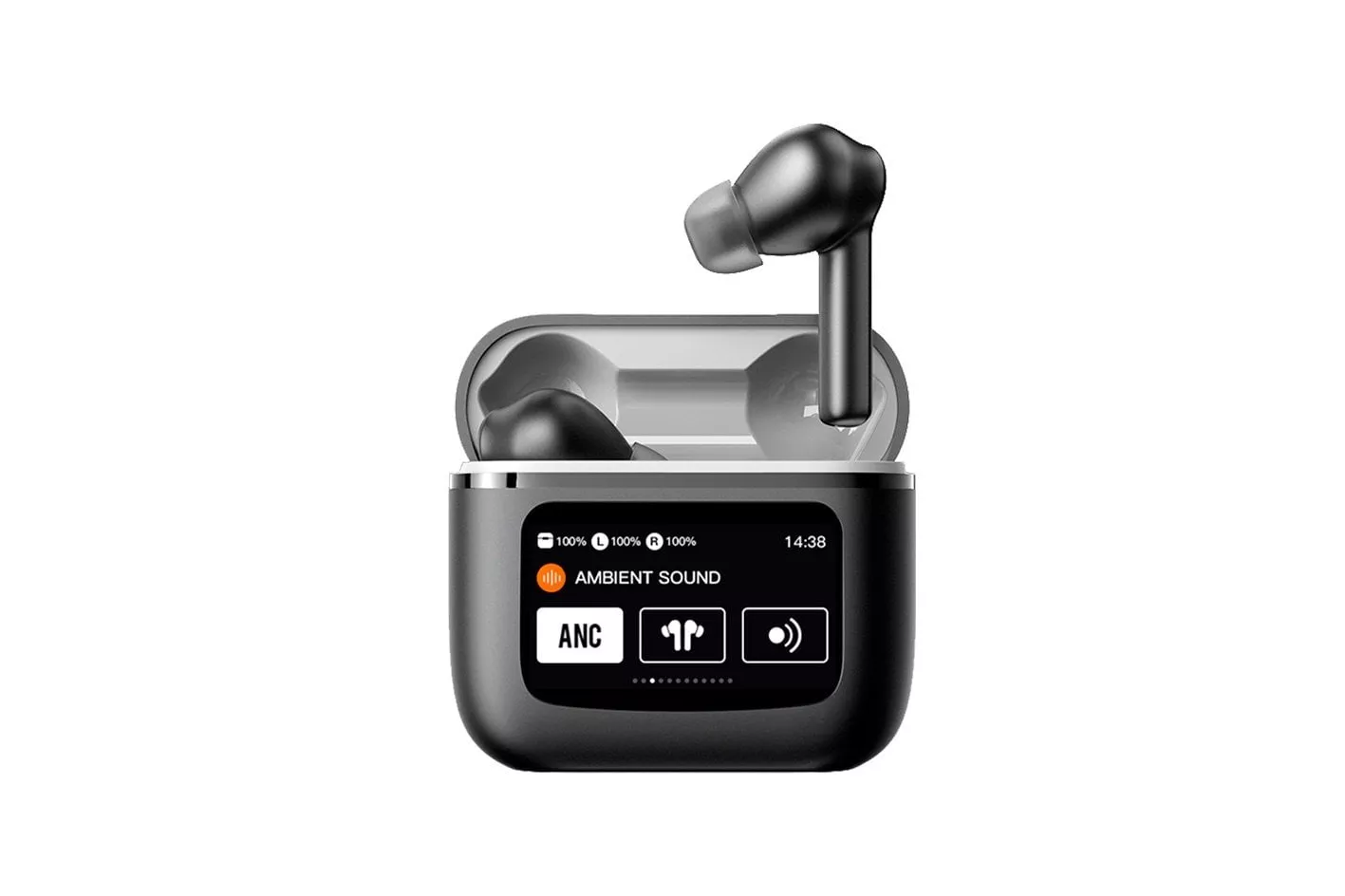 Cool Touch Auriculares Inalámbricos Bluetooth con Pantalla LCD Táctil Negros