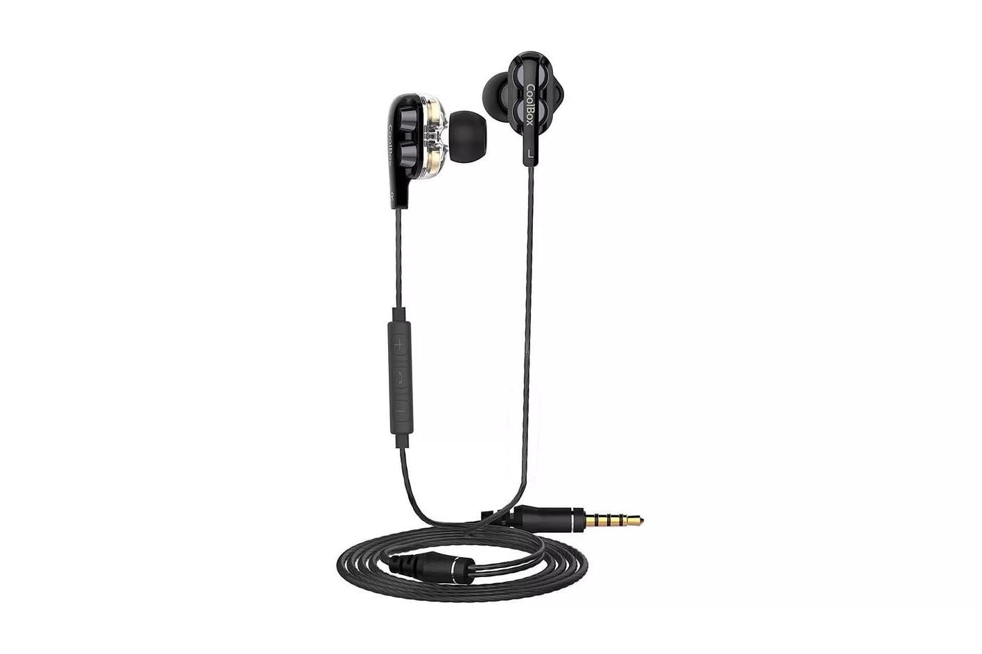 CoolBox CoolJoin Auriculares con Micrófono Negros
