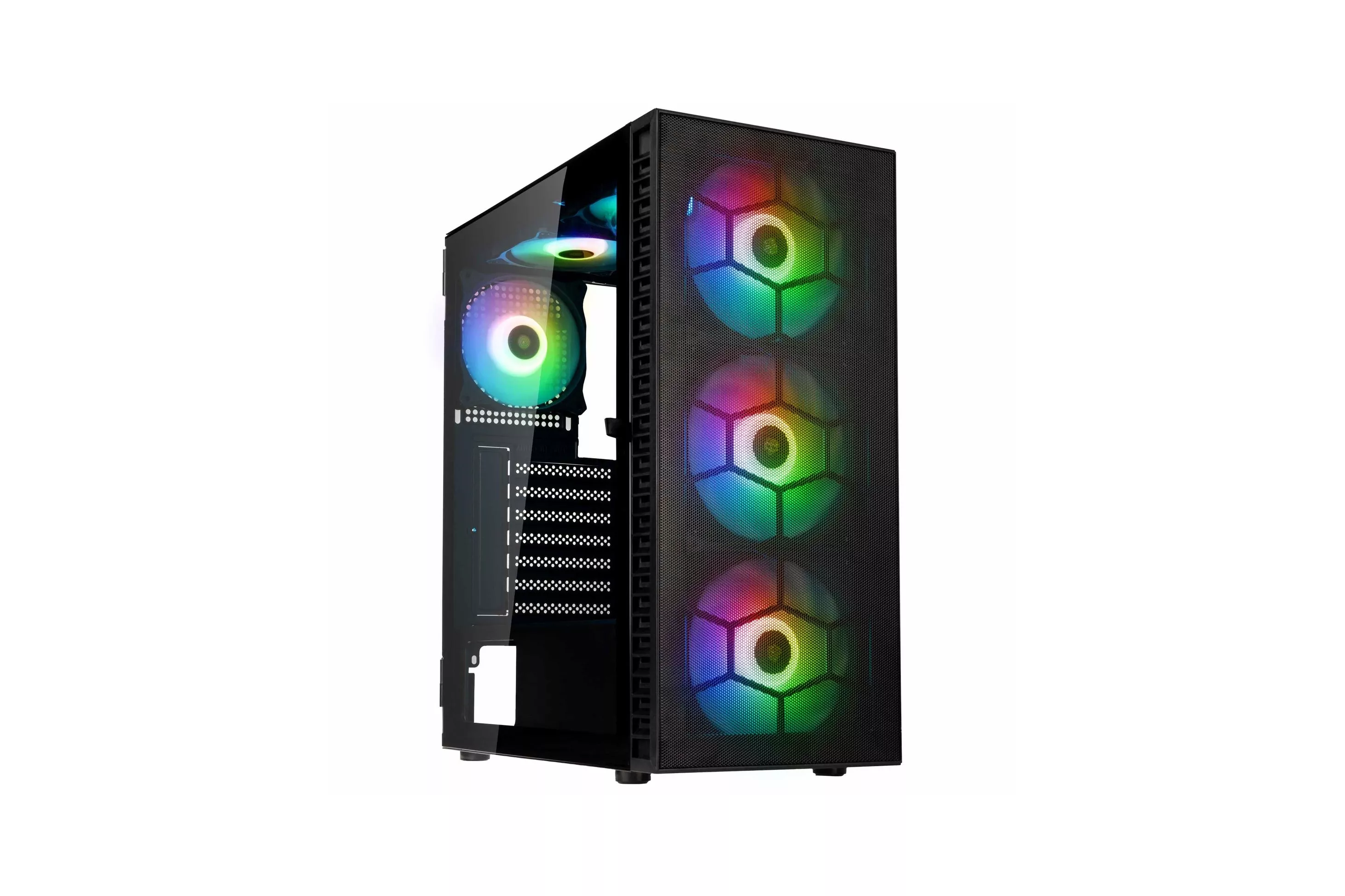 Caja ATX Kolink Observatory HF Plus Mesh ARGB Negro
