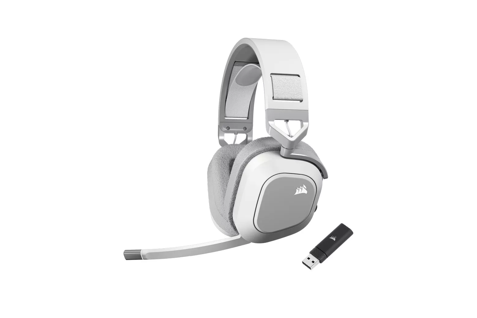 Corsair HS80 Max Wireless Auriculares Gaming Premium Inalámbricos Blancos