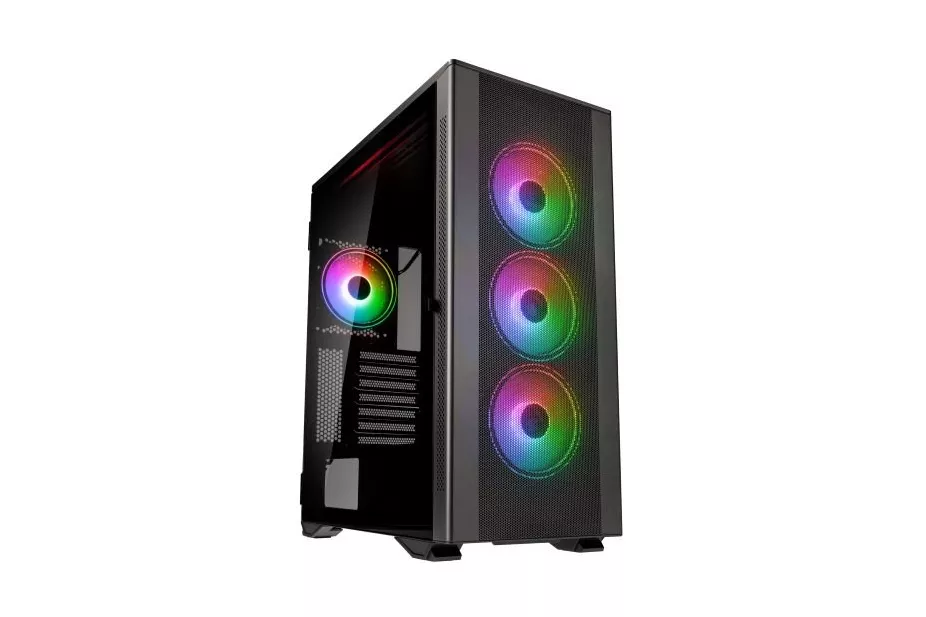 Caja ATX Kolink Stronghold Prism RGB Aluminio Negro