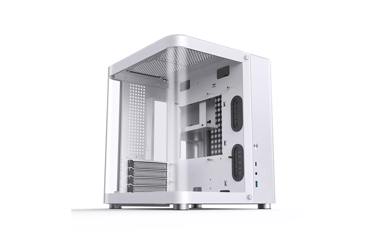 Caja Micro-ATX Jonsbo TK-1 2.0 Vidrio Templado Blanco