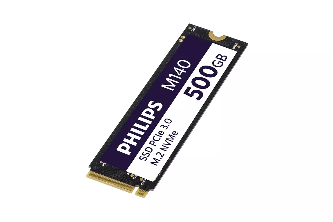 Philips - Disco SSD interno Philips M140, 500GB NVMe PCIe Gen 3 M.2 2280.