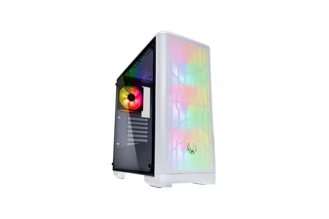 Bitefenix ATX Nova Mesh ARGB TG Blanco
