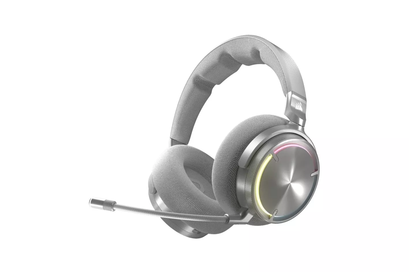 Corsair VIRTUOSO MAX Silver Auriculares Gaming Inalámbricos con Cancelación de Ruido Dolby Atmos