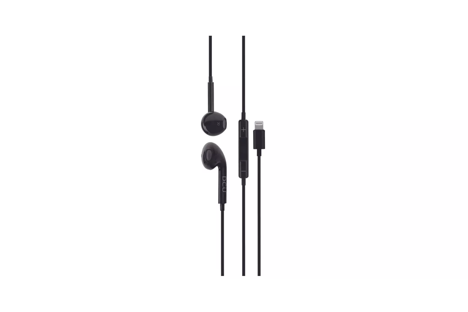 DCU Tecnologic Auriculares Lightning Negros