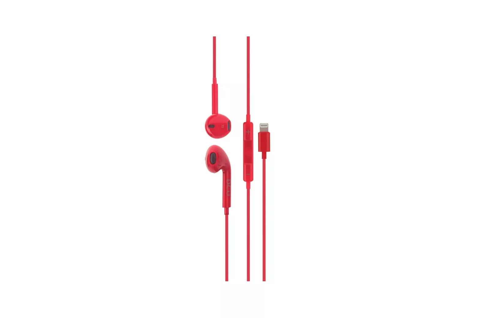DCU Tecnologic Auriculares Lightning Rojos