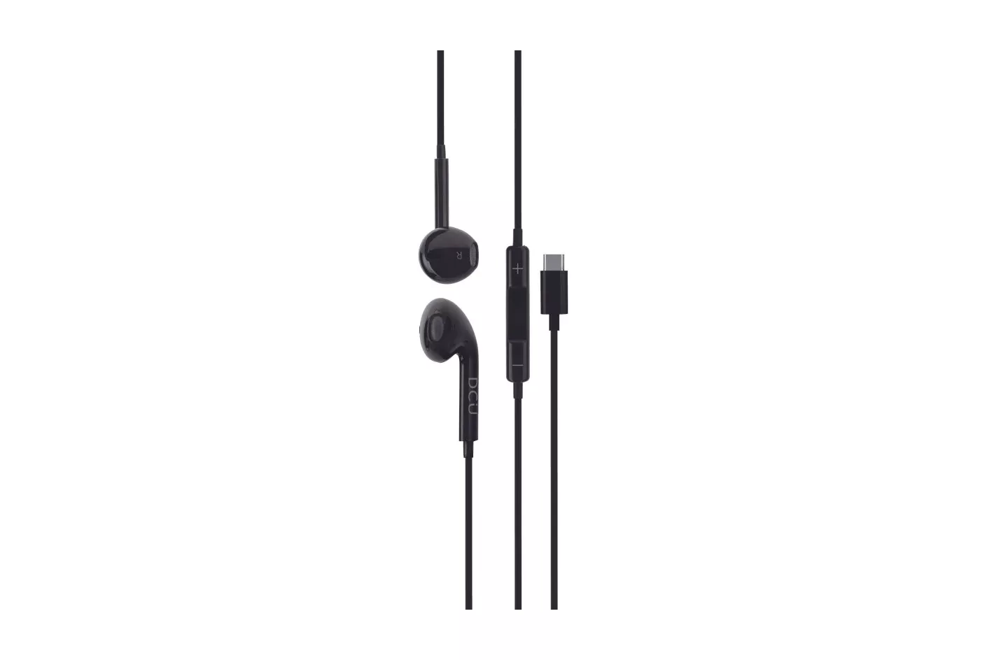 DCU Tecnologic Auriculares USB-C Negros