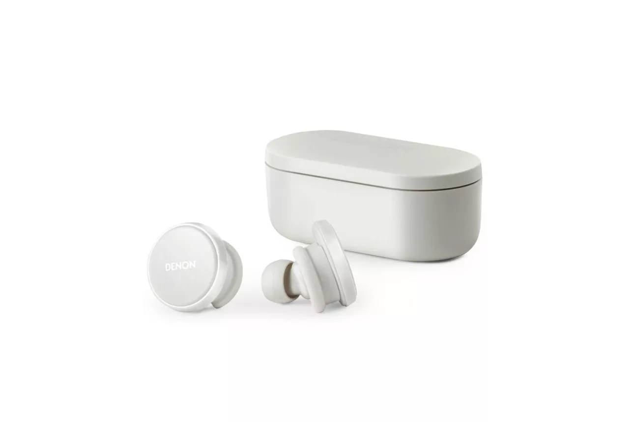 Denon Perl Pro Auriculares Bluetooth True Wireless con Cancelación de Ruido Blanco