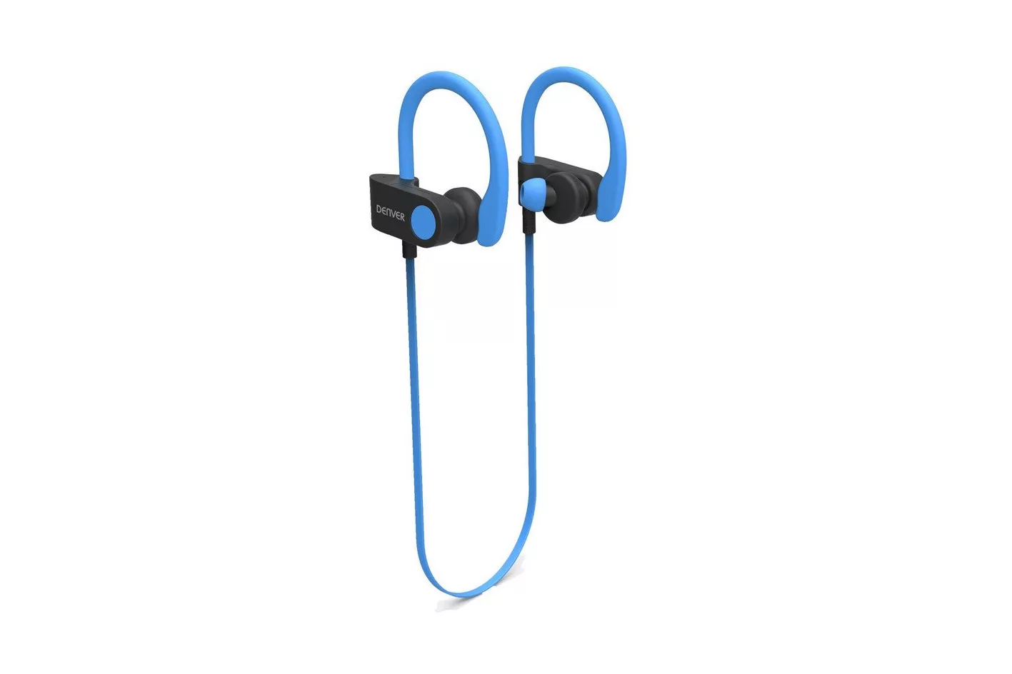 Denver BTE-110 BLUE Auriculares Bluetooth Deportivos con Banda para Cuello Azul/Negro