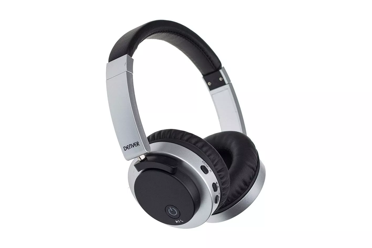 Denver BTN206 Auriculares Bluetooth Plata-Negro