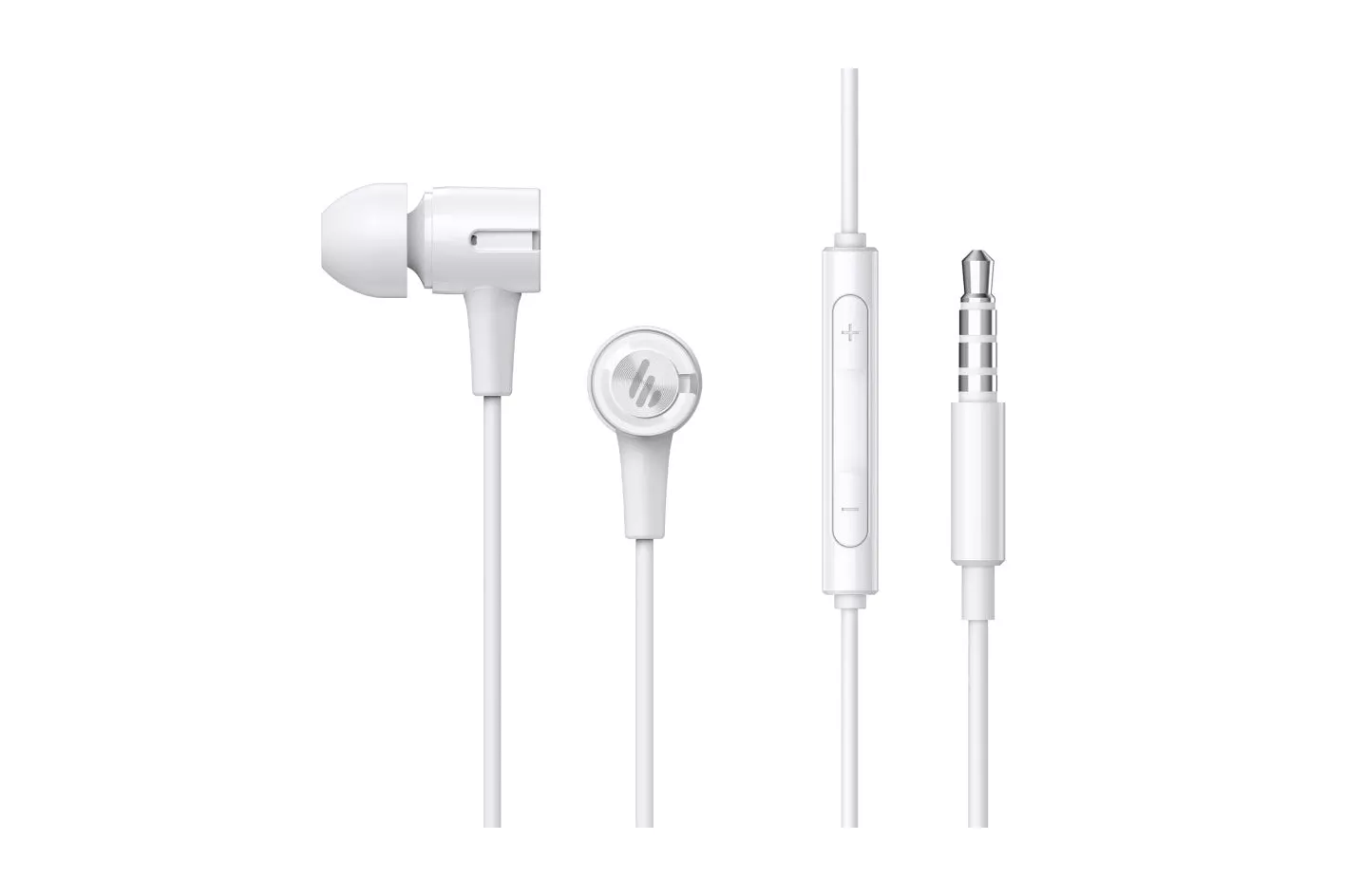 Edifier P205 Auriculares con Cable, Micrófono y Control en Línea Blanco